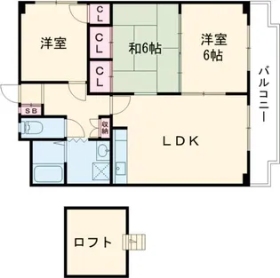 サンシャイン山下【3階】の間取り