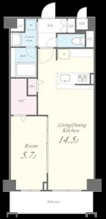グランディール武蔵小杉【2階】の間取り