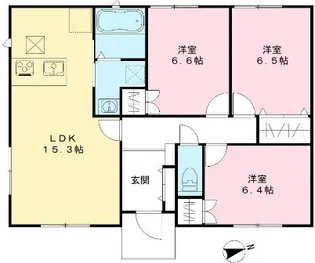 広島県福山市新涯町1【一戸建】の間取り
