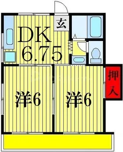川井ハイム【2階】の間取り