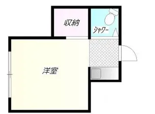 山岸マンションB【1階】の間取り