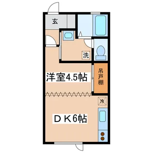 プレイスピア緑ヶ岡II【2階】の間取り