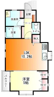 トリアノン【2階】の間取り