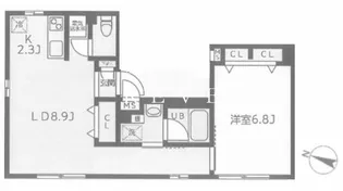 コンポジット日本橋三越前【4階】の間取り