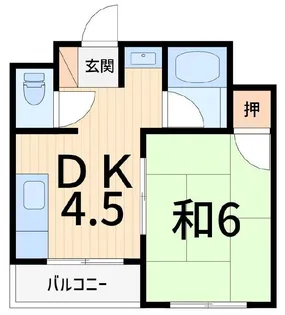 第二唐松ハイツリー【3階】の間取り