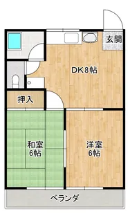ハイツ古田【1階】の間取り