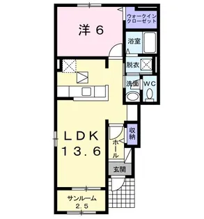 グランパール富里七栄 II【1階】の間取り