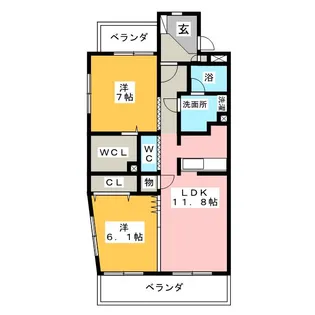 GRATION【3階】の間取り