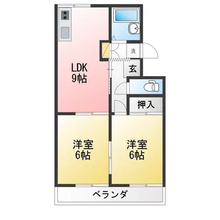ヴィラ清水【2階】の間取り