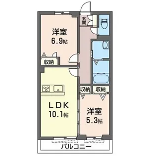 ル・ジャルダン【3階】の間取り