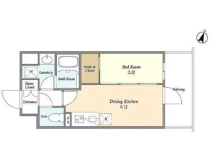 アジュールテラス目黒八雲【3階】の間取り