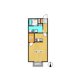 テラヴェルデI【1階】の間取り