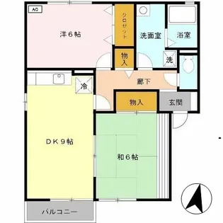 タウンコートオリビエ A【2階】の間取り