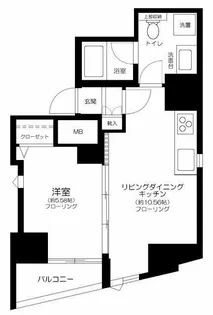 GALICIA RESIDENCE HIROO【11階】の間取り