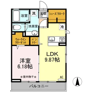 ブラン清澄白河【2階】の間取り