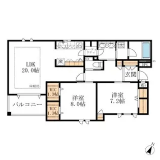 メゾン・ド・パンテュール【2階】の間取り