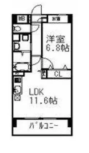 プライムアーバン千駄木【5階】の間取り