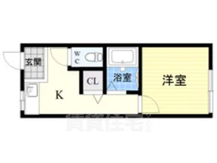 千本中ハイツ【2階】の間取り