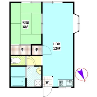 リッツハウスMKB【2階】の間取り