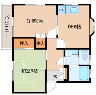 コーポ関戸【2階】の間取り