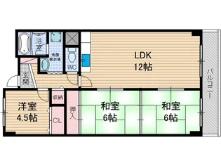 レマンソ・デ・カスガ【2階】の間取り