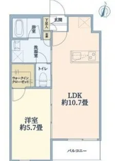 ウェルスクエア豊中本町【3階】の間取り