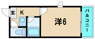 オーキッドコート田辺【4階】の間取り