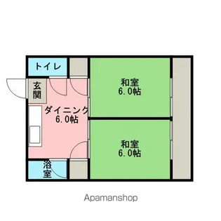 ユウエイマンションI【2階】の間取り