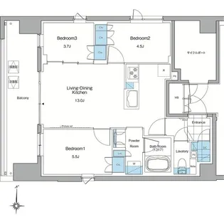 ルフォンプログレ赤羽マークス【11階】の間取り