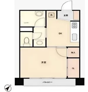 ハイツ音羽【2階】の間取り