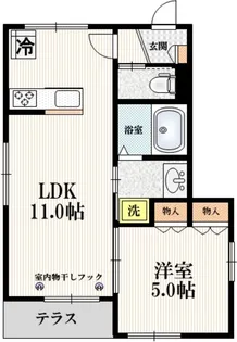 メゾン ド ケント【1階】の間取り
