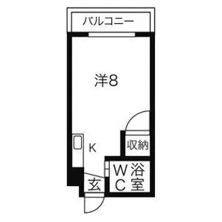 ダイヤモンドハウス【4階】の間取り