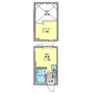 プラシード横浜国大前【2階】の間取り