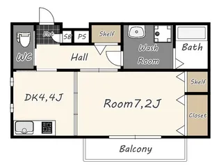 グレース江坂【2階】の間取り