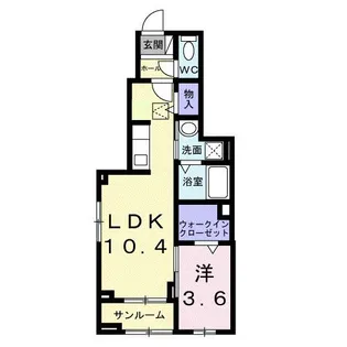 アグリヒルズ T【1階】の間取り