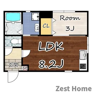 LEGGERO武庫川【1階】の間取り