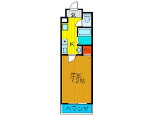 マインズ コム新北野【2階】の間取り