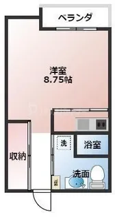 ドムスヒルズ三輪野山【1階】の間取り