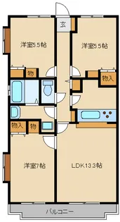 YYパレス【3階】の間取り
