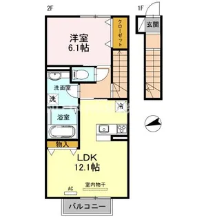 フォルティス【2階】の間取り