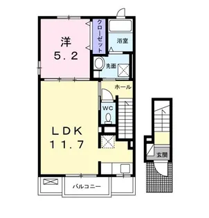 ビューパレスII【2階】の間取り