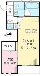 カーサ クレール【3階】の間取り