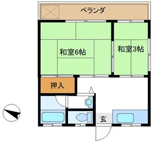 ハイツ寿【1階】の間取り