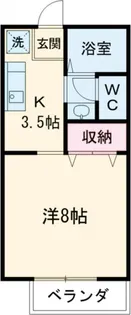 メゾン・ウエストリバーII B棟【2階】の間取り