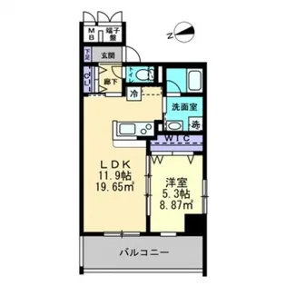 ラフィーネ本川【5階】の間取り