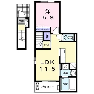セラーノ【2階】の間取り