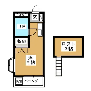 エスタ国分寺弐番館【2階】の間取り