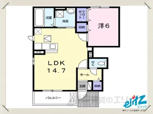 ベル・フェリシア【1階】の間取り