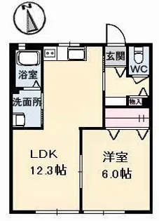シャーメゾン ペリート【2階】の間取り