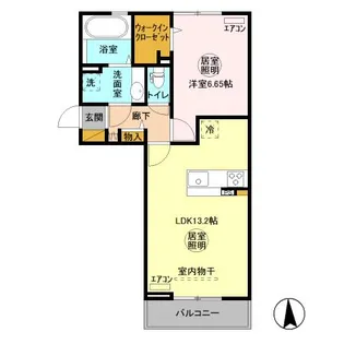 アセット木更津【3階】の間取り